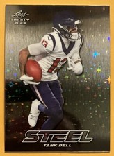2023 Leaf Trinity Football Tank Dell Steel Stars & Dots Silver SP RC #S-73 Texan