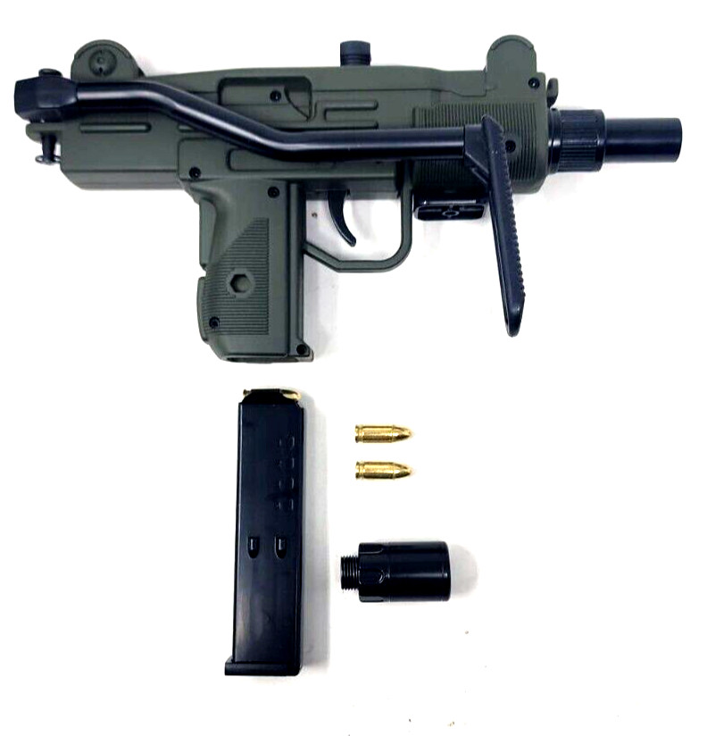 Replica Mini UZI Submachine Gun Pistol LIGHTER & Case ABS/Metal Jet