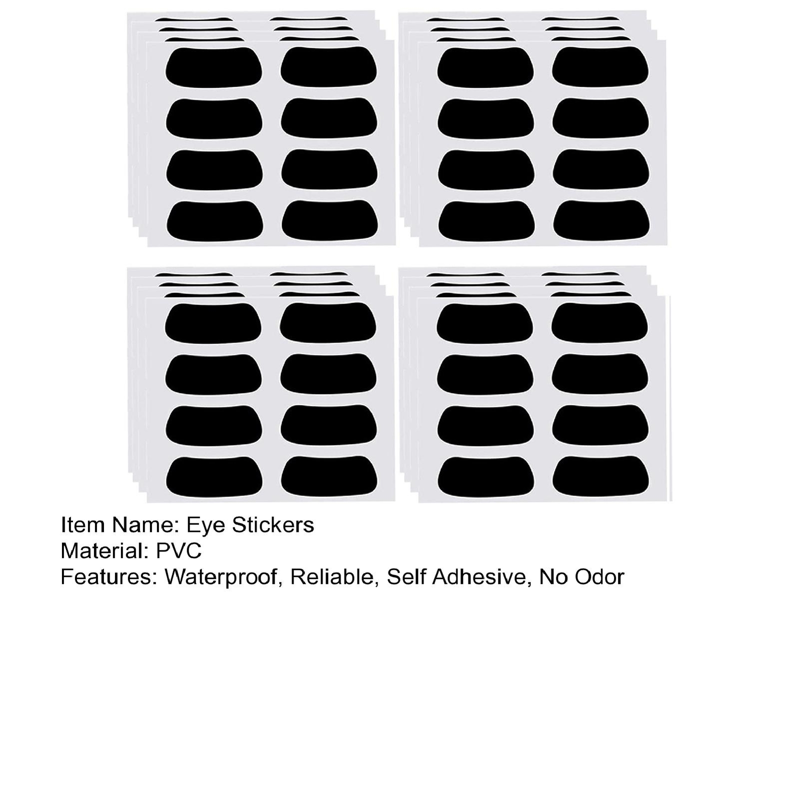 100 Pairs Football Eye Stickers Breathable Decorative Eye Stickers