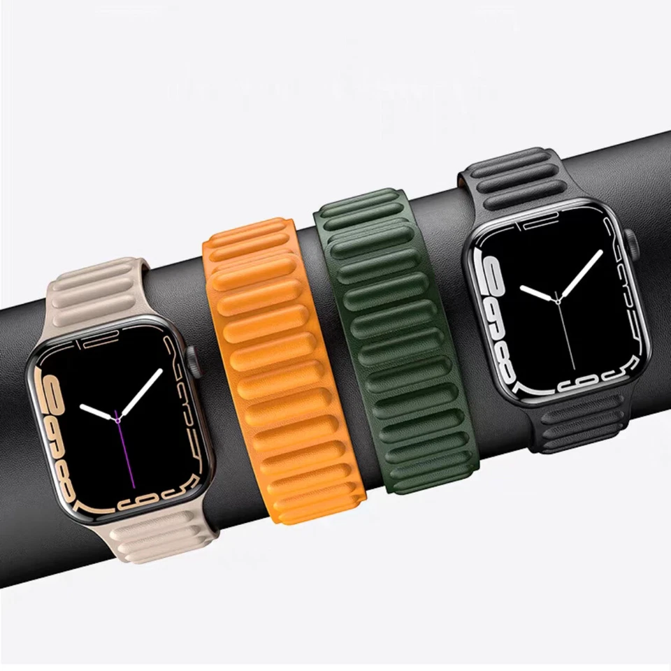 Leather Band For Apple Watch Ultra 10 9 8 7 SE 6 5 4 3 42/44/45/46/49mm Strap - Image 4 of 4