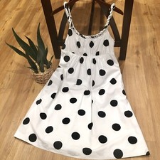 J Crew Sleeveless Twisted Neckline Black & White Sleeveless Dress *Flaw*