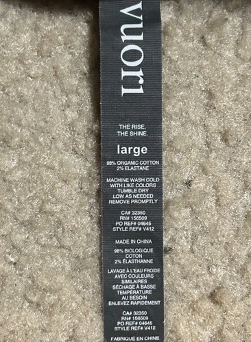 VUORI Ripstop Pants V412 Men’s LARGE Gray Cotton drawstring joggers mens - Picture 5 of 5