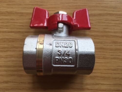 Kugelhahn Wasserhahn KFE Hahn Absperrhahn Auslaufhahn Messing Griff Flügel Zoll - Bild 16 von 23