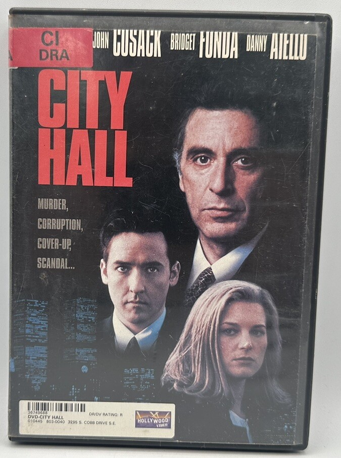 City Hall DVD 1996 John Cusack Bridget Fonda Danny Aiello Free Shipping