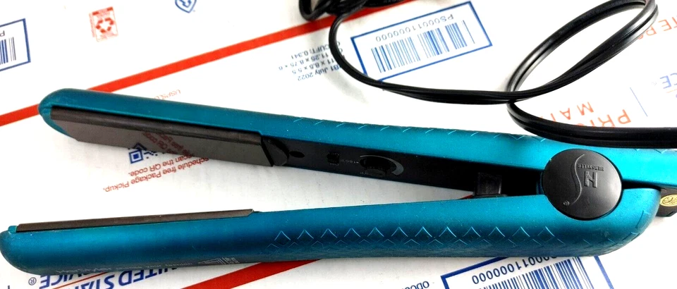 Plancha alisadora de pelo Herstyler Silk Touch verde azulado 1 pulgada plancha caliente Foto 2 de 4