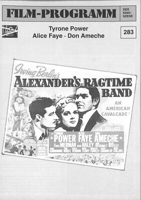FDK Filmprogramm 283 | ALEXANDERS RAGTIME BAND | Tyrone Power, Alice Faye