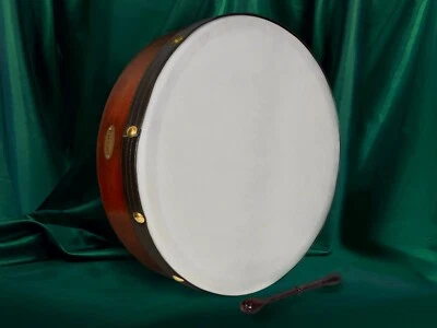 Handmade Dannan 16" Vegan Bodhran Hand Drum - Plain