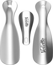 Falkon Shoe Horn Set of 3 Metal Shoehorn Set: 2 X 7.5 Long Shoe Horn Metal 4