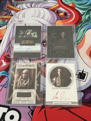Game of Thrones Card Lot Relics, Autographs , Jon Snow, Septa Unella