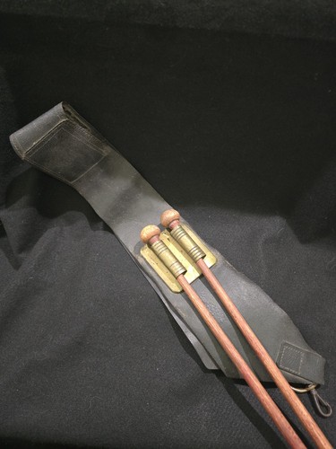 Authentic CIVIL WAR Drummer Boy Leather Drum Stick Belt & Brass Stick Holder
