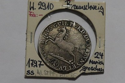     GERMANY BRAUNS-WOLF. 24 MARIENGROSCHEN 1797 SHARP DETAILS B86 WP6