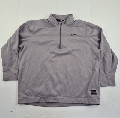 NIKE GOLF Pullover Grau XXL Herren 1/4 Reißverschluss