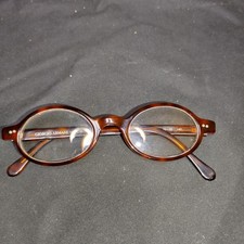 Vintage Giorgio Armani 380 199 Tortoise Oval Glasses Eyeglasses Frame Italy...
