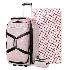 Byootique Dance Competition Bag with Wheels Dance Suitcase Travel Duffle FA Rose