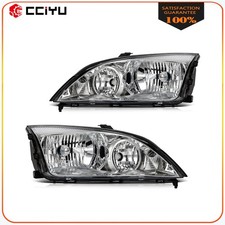 Headlights Assembly For 2005 2006 2007 Ford Focus Chrome Leftright Pair Headlights Assembly For 2005 2006 2007 Ford Focus Chrome Leftright Pair