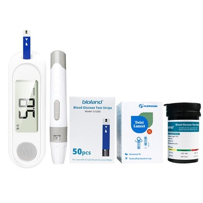 Glucose Monitors Home Blood Health Test Kit 50pcs Test Strips &lancet rjn