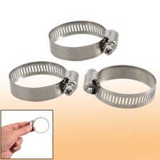 3 Pcs 21mm-44mm Adjustable Stainless Steel Hose Clamps
