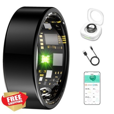 SIERDE Smart Ring Black Size 7