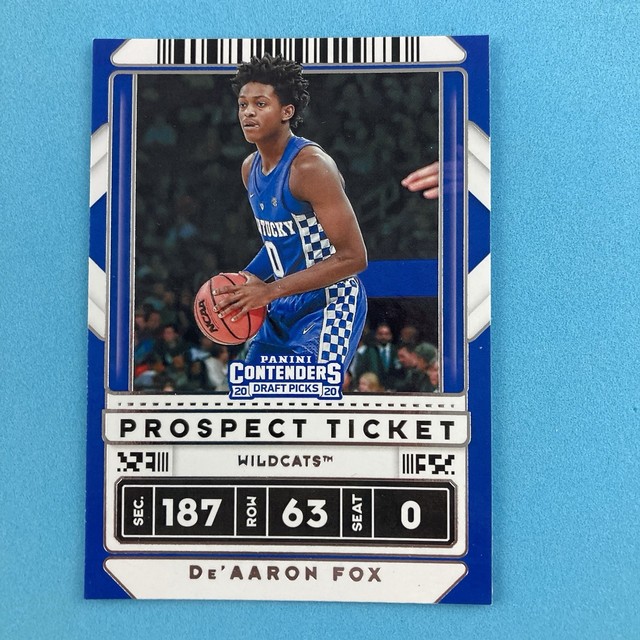 De'Aaron Fox 2020 Panini Contenders Draft Picks Card #22 Kentucky Wildcats