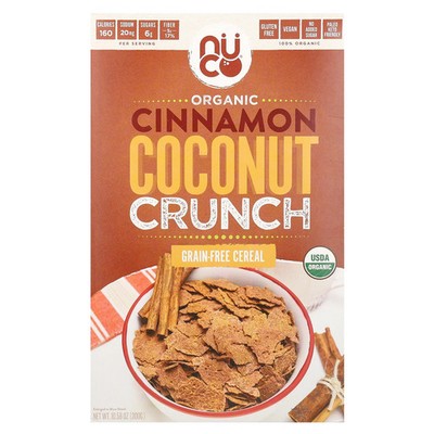 Organic, Grain-Free Cereal, Cinnamon Coconut Crunch, 10.58 oz (300 g)