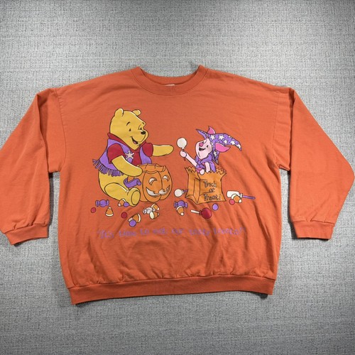 VTG 90s Disney Winnie the Pooh Piglet Halloween Trick Or Treat Candy Women L/XL