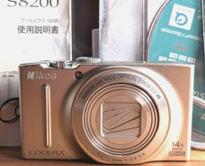 N MINT Nikon COOLPIX S8200 16.1MP Compact Digital Camera English japan silver
