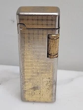Vintage Colibri Gold Tone Slim Butane Lighter As Is Needs Repair S1