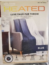 Berkshire heated luxe faux fur throw