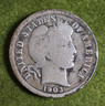1903 O Barber Silver Dime Barber