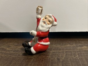 Vintage Napco Christmas Santa Claus Candle Climber/Hugger 1957 Made in Japan