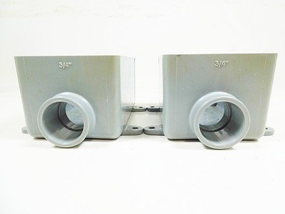 Lot of 2 Carlon E981EFN PVC 3/4'' Conduit Boxes FS 18 Cubic Inch Box Electrical