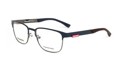 Dsquared2 D2 0005 Matte blue  ruthenium 54/19/145 Herren Brillen