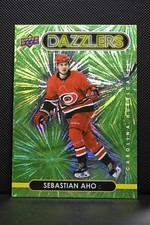 2021-22 Upper Deck - Dazzlers Sebastian Aho #DZ-9 Green