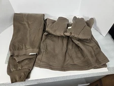 USGI Cold Weather Polypropylene Base Layer Shirt & Pants Medium Brown Set