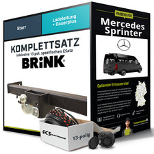 F&uuml;r MERCEDES Sprinter Kasten Anh&auml;ngerkupplung starr +eSatz 13pol 05.06-05.18 AHK