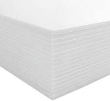 Foam Board 11.7x16.5 Inch 3/16 Inch Thick White Polystyrene Sheet 16 PCS