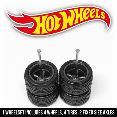 Set Ruote TE37 V6 Set Ruote Cerchi TE37 V6 FLAT 6 RAZZE In Scala 1/64 - Per Modellini Hot Wheels E Auto In Miniatura Set Ruote Flat 6 Razze - Foto 4