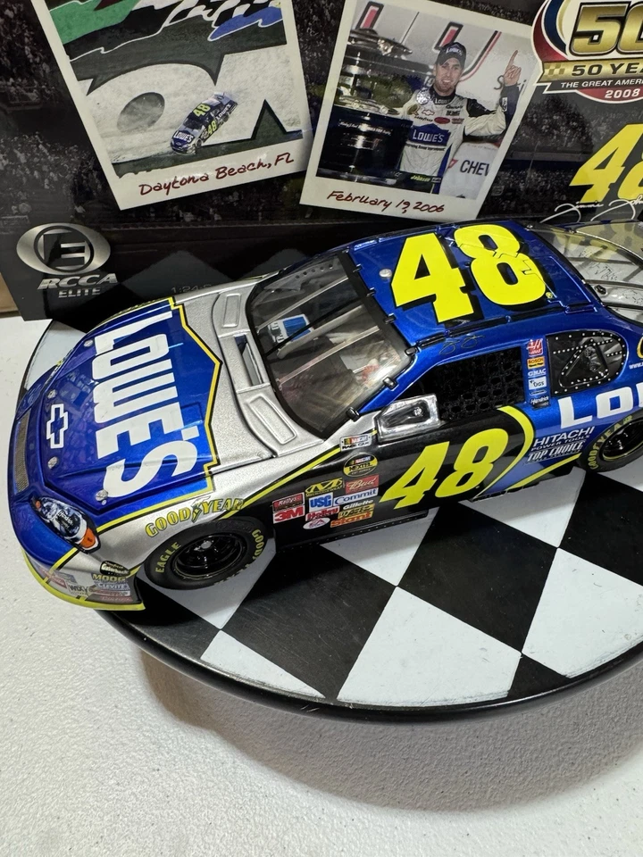 RARE Jimmie Johnson ELITE 2006 Daytona 500 Winner Liquid Color 1/24 Diecast - Image 4 of 4