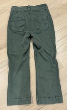 NEW Anthropologie Pants Dark Green Pilcro 28 Stretchy NWT Crop
