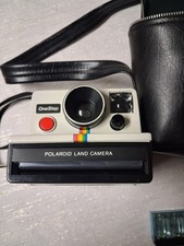 Vintage Polaroid One Step Camera With Carry Case And One Step Flash Bulbs