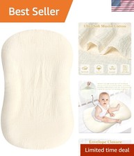 Washable Muslin Baby Lounger Cover, Luxuriously Soft  Form-Fitting for Infants
