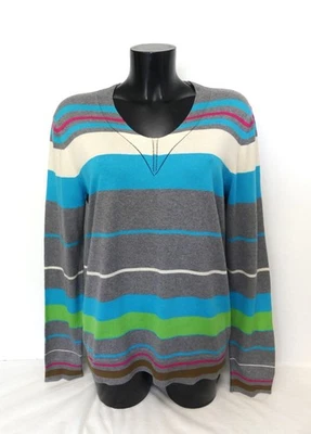 Pull KENZO, rayé, multicolore, Coton, Taille 42, Excellent Etat - Photo 1/4