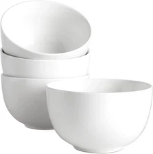 5.8" Deep Soup Bowls & Cereal Bowls - 30 Ounces Large Bowls Set of 4 for Kitchen