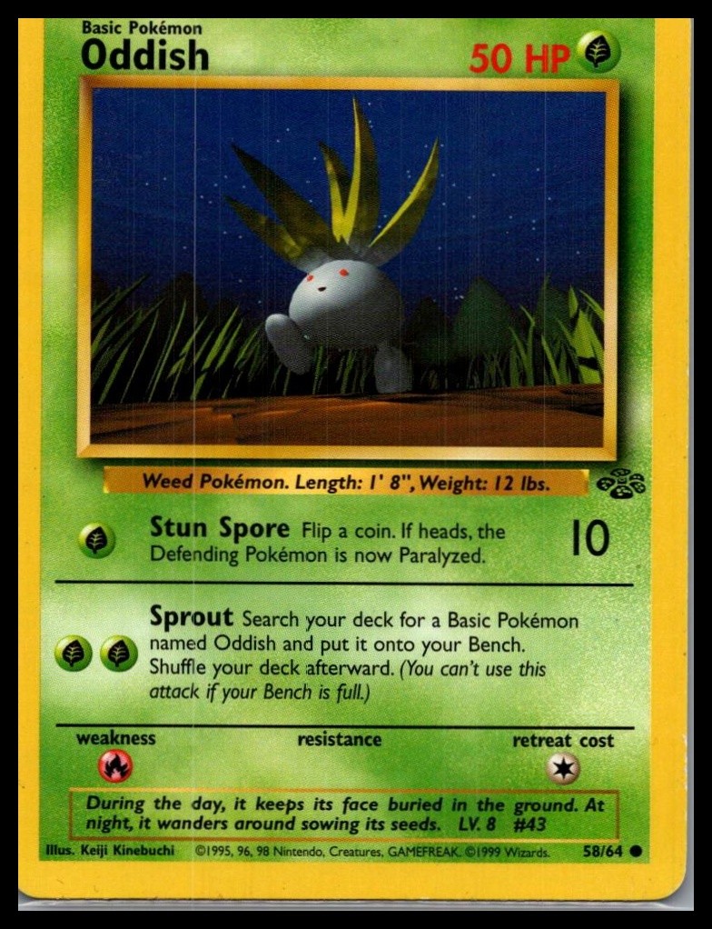 Jungle #58/64 Oddish MP