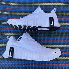 Nike Free Metcon 6 White Black Train Workout Gym FJ7127-101 Size 9-12 Men
