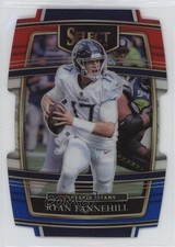 2021 Panini Select Concourse Red & Blue Prizm Die-Cut Ryan Tannehill #33 7l6