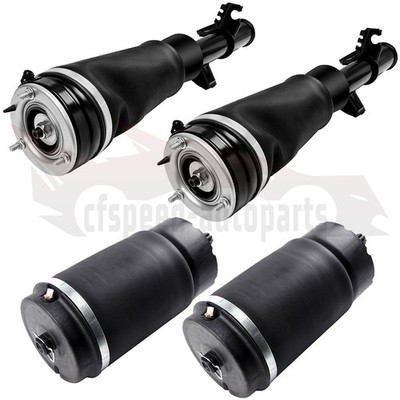 F & R Air Suspension Strut Spring Assemblies For Land Rover Range Rover L322 HSE