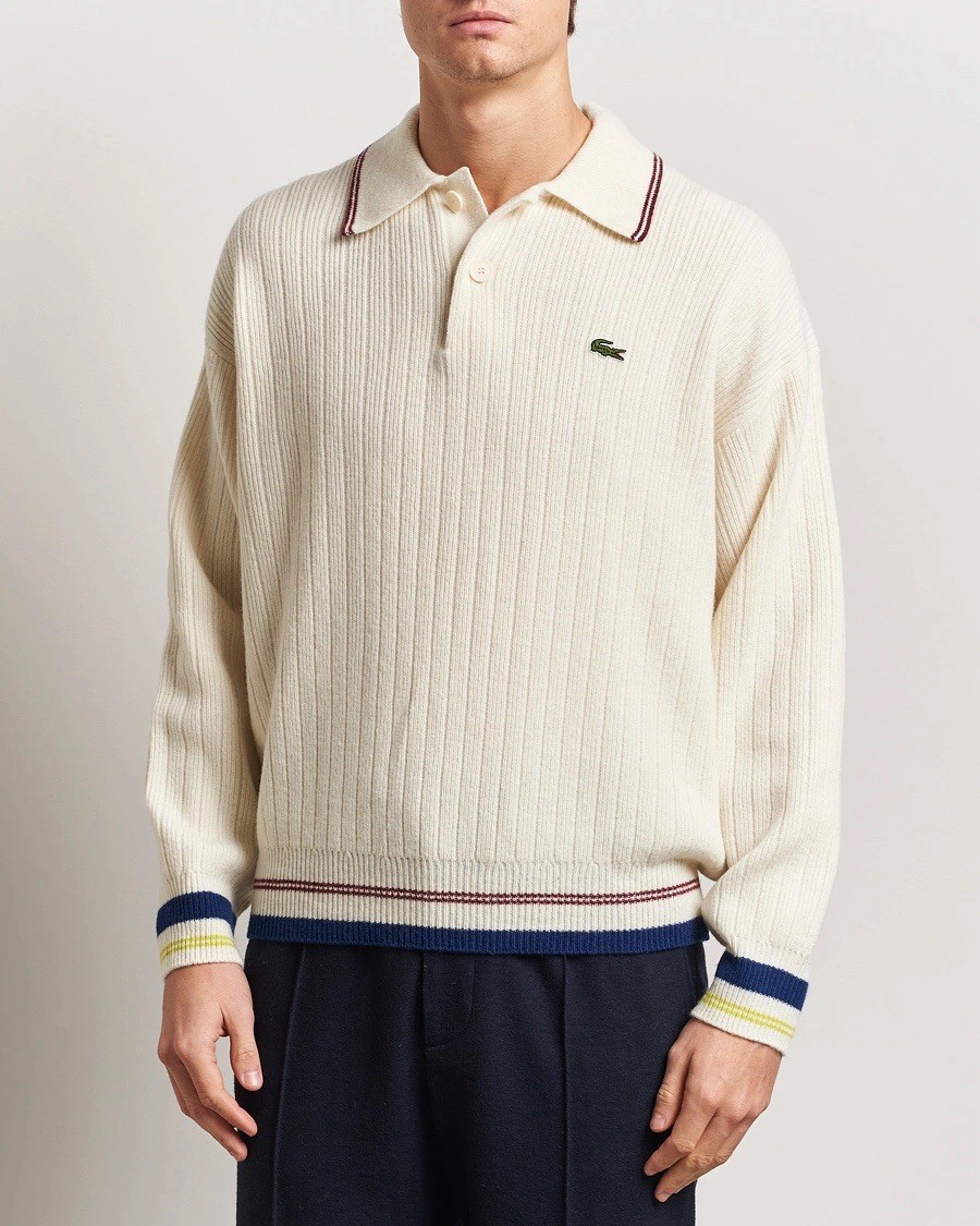 Lacoste Retro Tennis Wool Polo Lapland Sweater  Size XL thumbnail 9