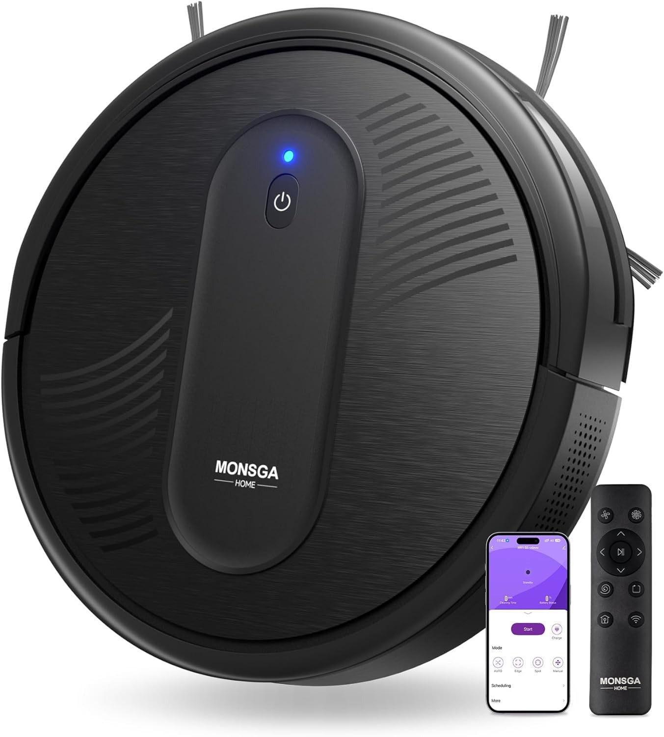 Robot Vacuum Cleaner, 4000Pa Powerful Suction Robotic Vacuum, 3.2