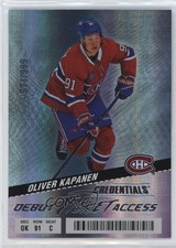 2024 Upper Deck Credentials Debut Ticket Access 671/999 Oliver Kapanen #105 1zm